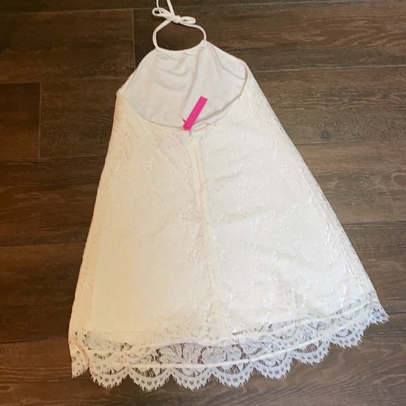 Macbeth Collection White Lace Halter Dress - S - Picture 3 of 5